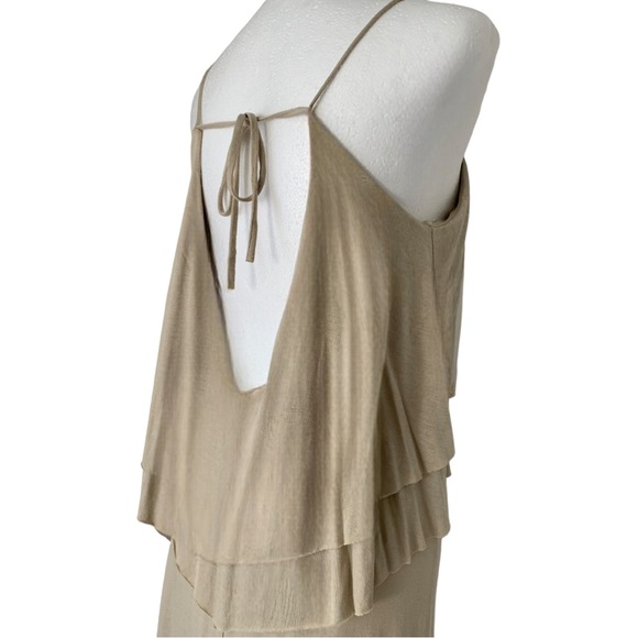 AKIRA | NWOT Open Back Layer Bust Maxi Dress *BLACK* S - Picture 9 of 16